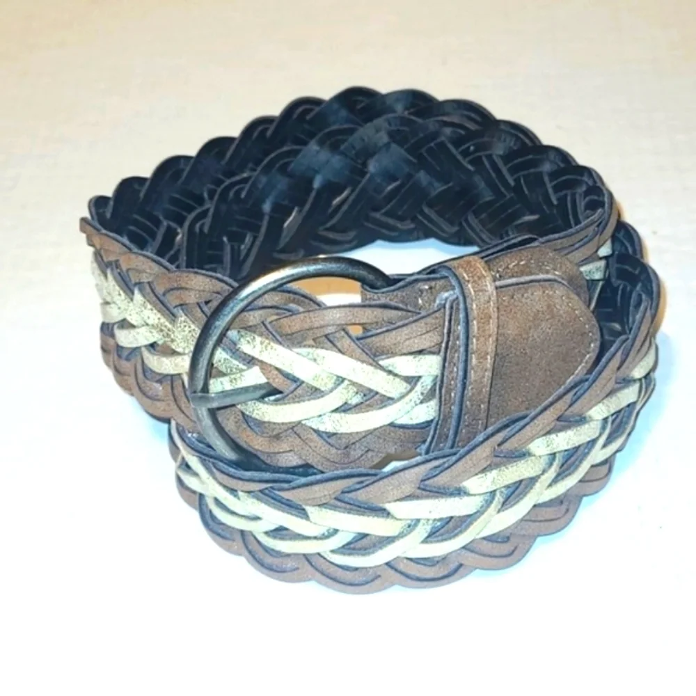 Belt Genuine Leather Woven  38